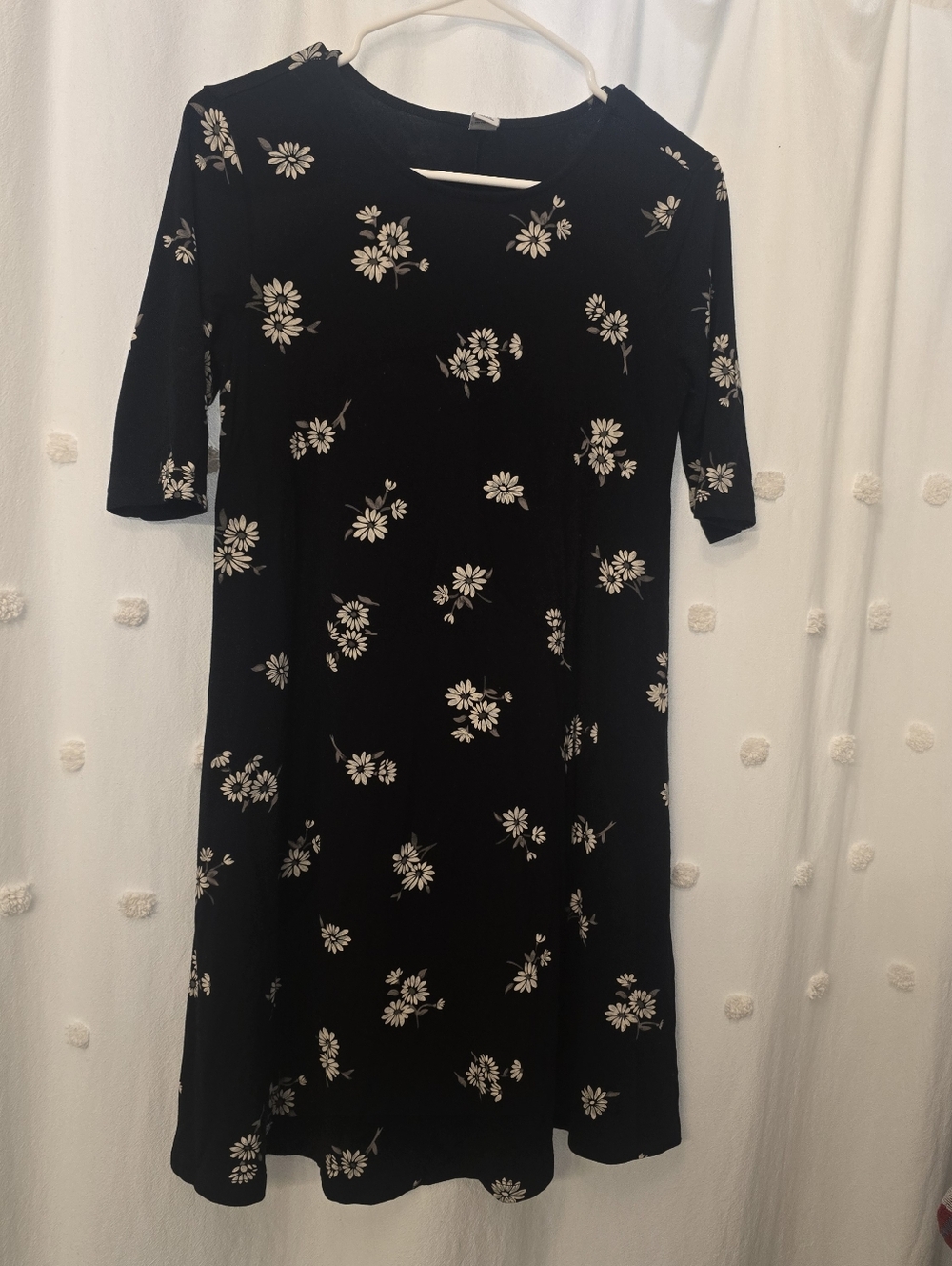 Old Navy Sz Xs Black Floral Women's Dress